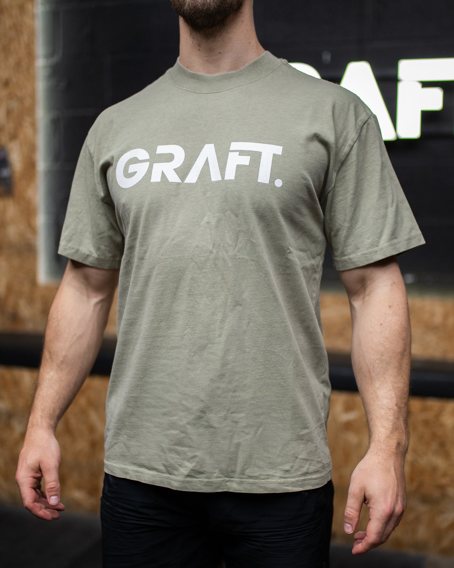 Oversized Green Heavy Faded T-Shirt