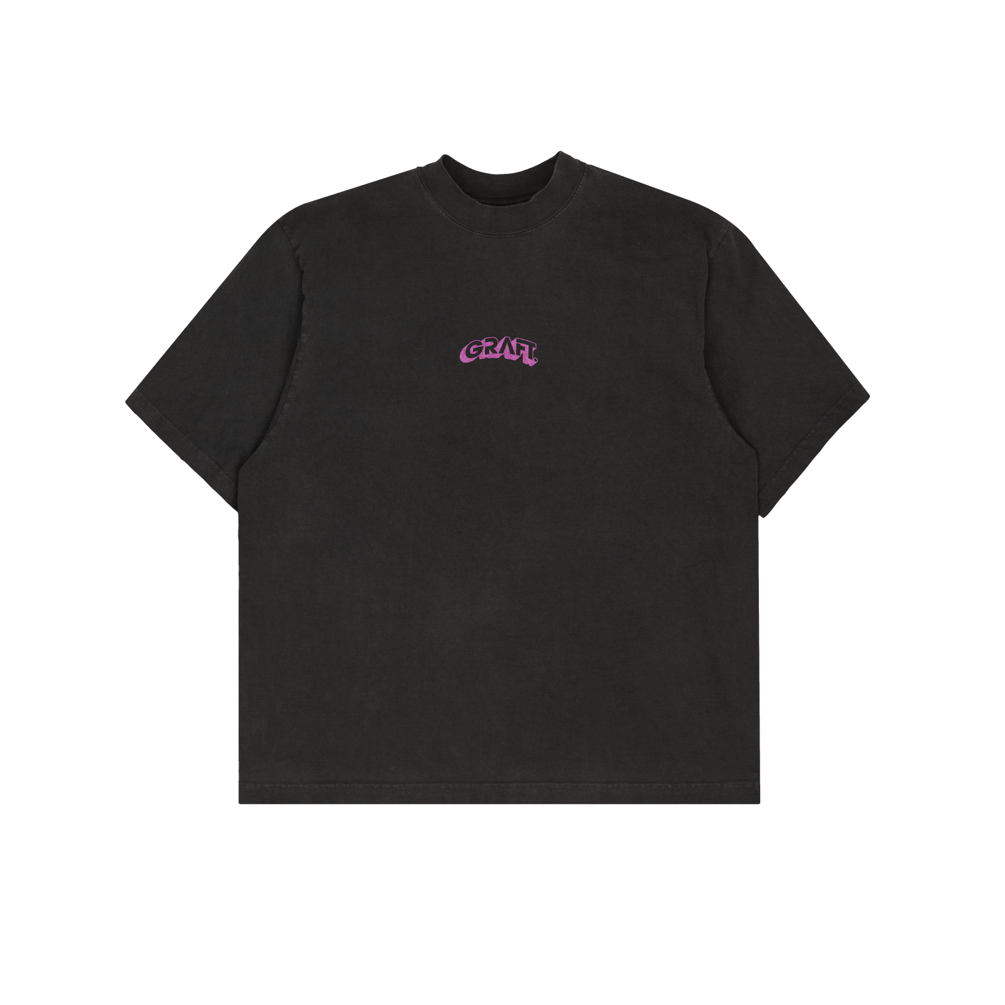 Sendometer Oversized Graphic T-Shirt - Black & Purple