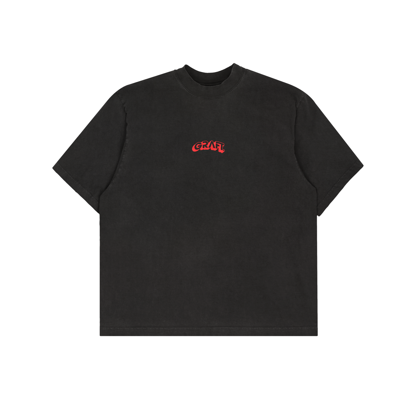 Sendometer Oversized Graphic T-Shirt - Black & Red