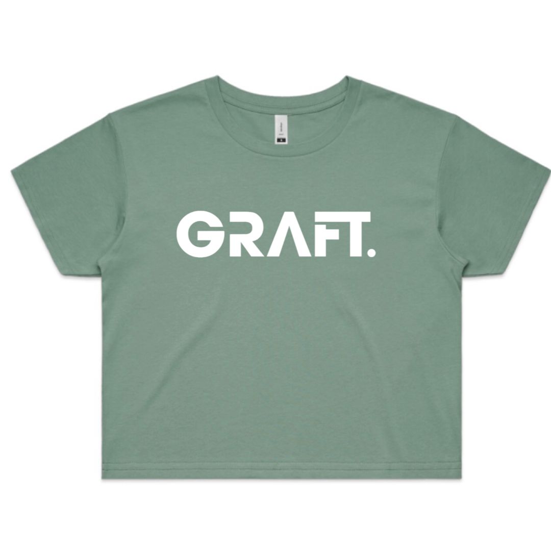 Sage Green Cropped T-Shirt