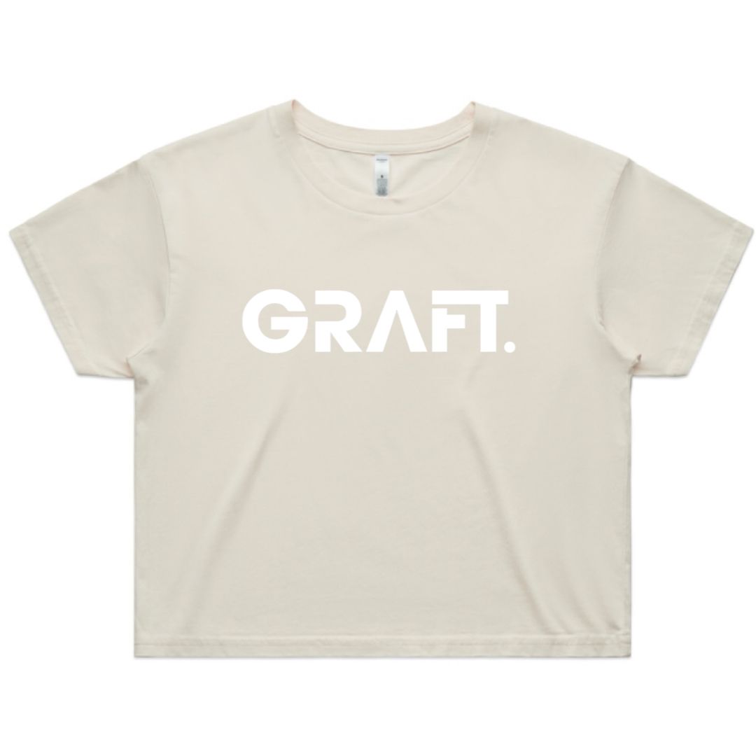 Sand Cropped T-Shirt